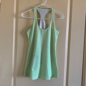 lululemon athletica Light Green Racerback Muscle Tank